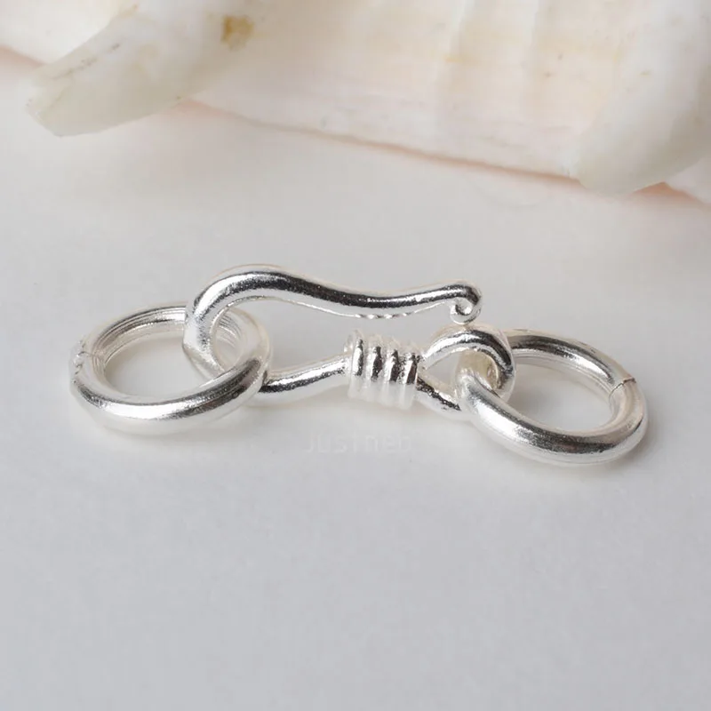 Lobster Clasp Silver - Sterling zilveren S haak- en oogvissluiting