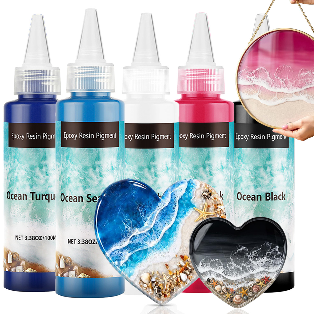 Jewelry Making Board - Diepblauwe epoxyhars pigmentpasta 100 ml, 3,4