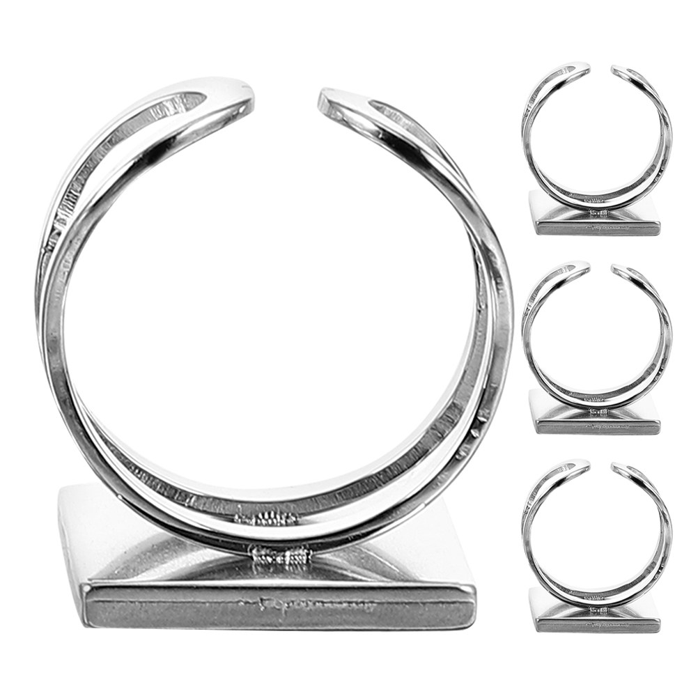 4 stuks vierkante ringonderdel - Jewelry Making Gemstones recensie en prijs